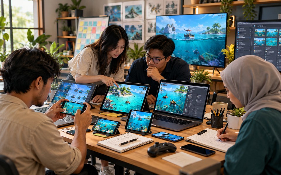 Visual konseptual Lumvexa untuk qa
